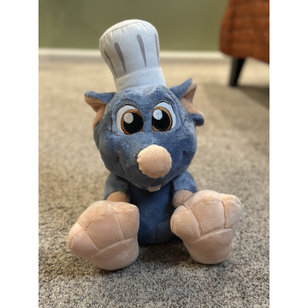 Disney Parks Chef Remy Ratatouille Pixar Movie Big Feet Plush Stuffed Toy 14"